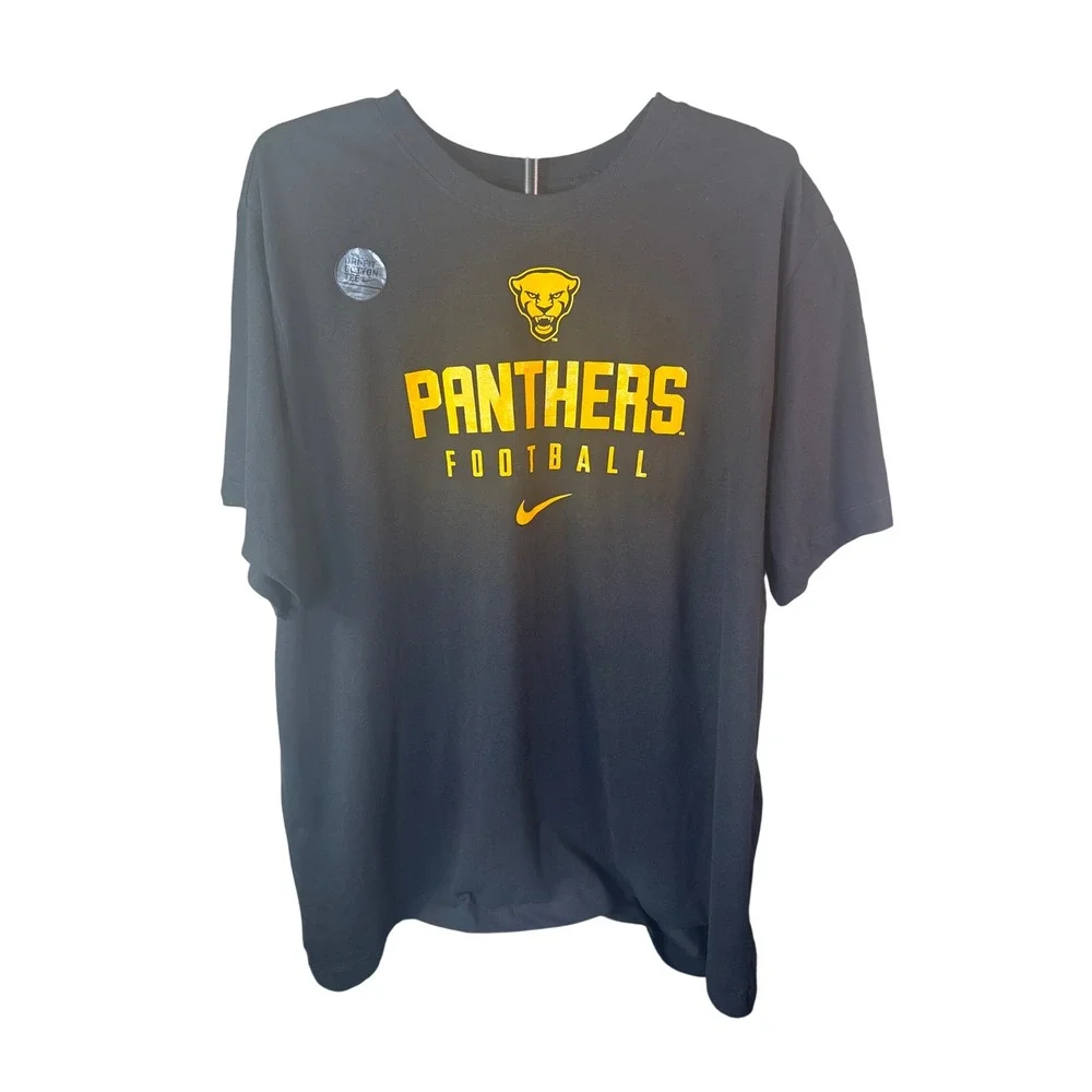 Nike Panthers Football Mens XXL Black Dri-FIT Cotton SS Tee NEW